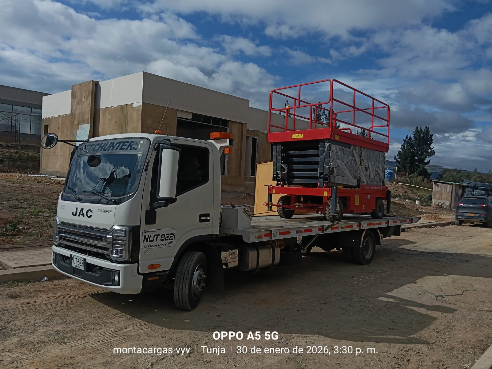 Transporte de Plataforma de Tijera de Elevación